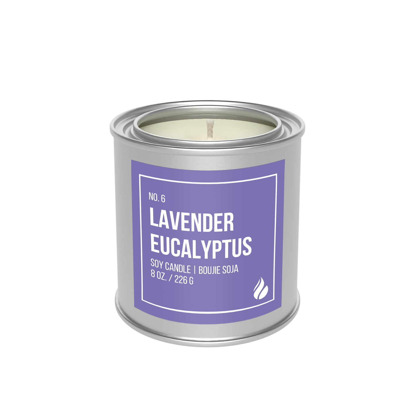 CANDLE, SOY WAX - LAVENDER EUCALYPTUS
