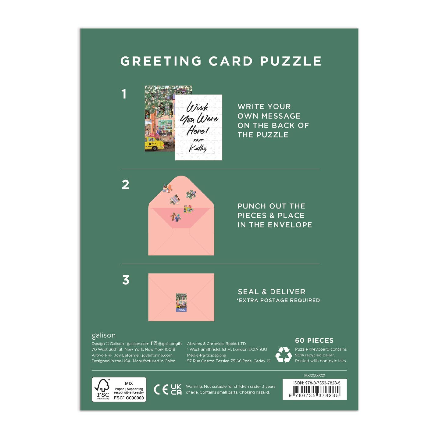 GREETING CARD PUZZLE - SUNNY STREET