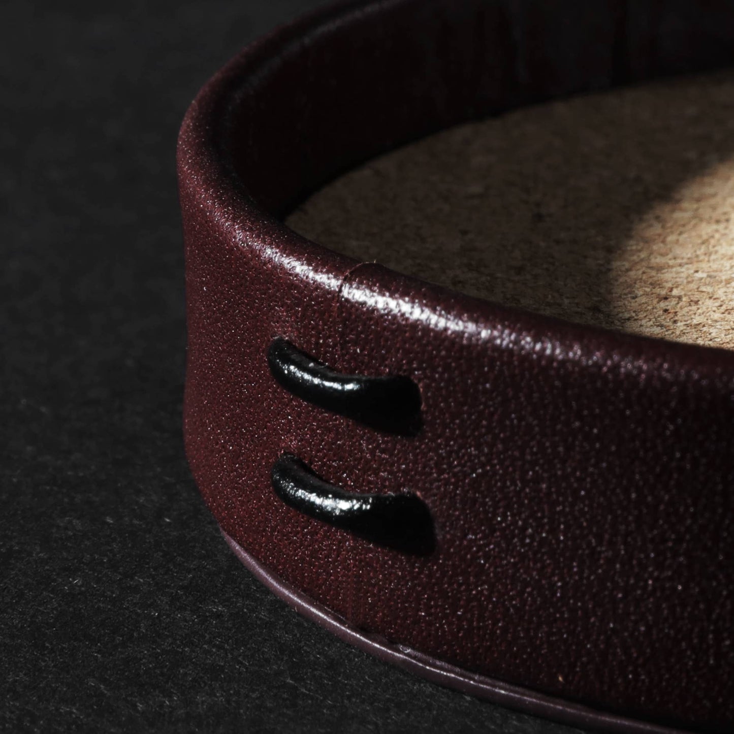 COASTERS, LEATHER - SET OF 4