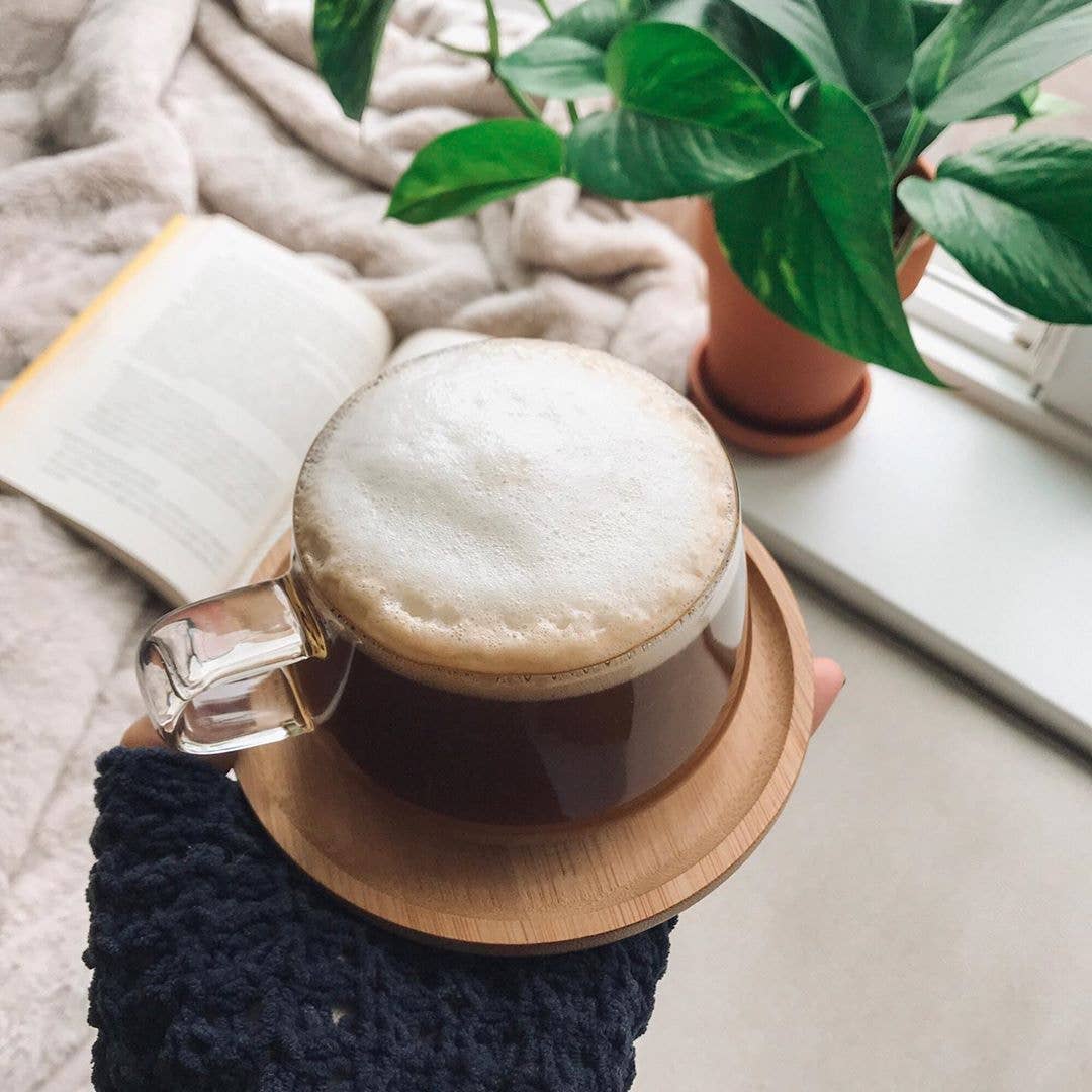TEA/COFFEE MUG - W/ BAMBOO SAUCER