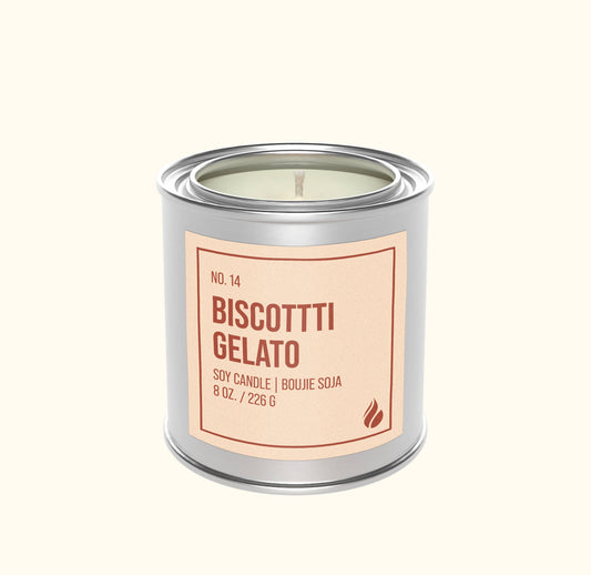 CANDLE, SOY WAX - BISCOTTI GELATO