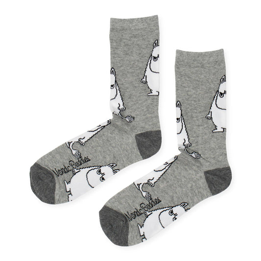 MOOMIN MEN'S SOCKS, GRUMPY - GREY