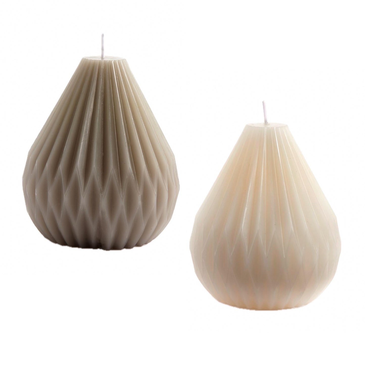 CANDLE, TEXTURED - PEAR SHAPE