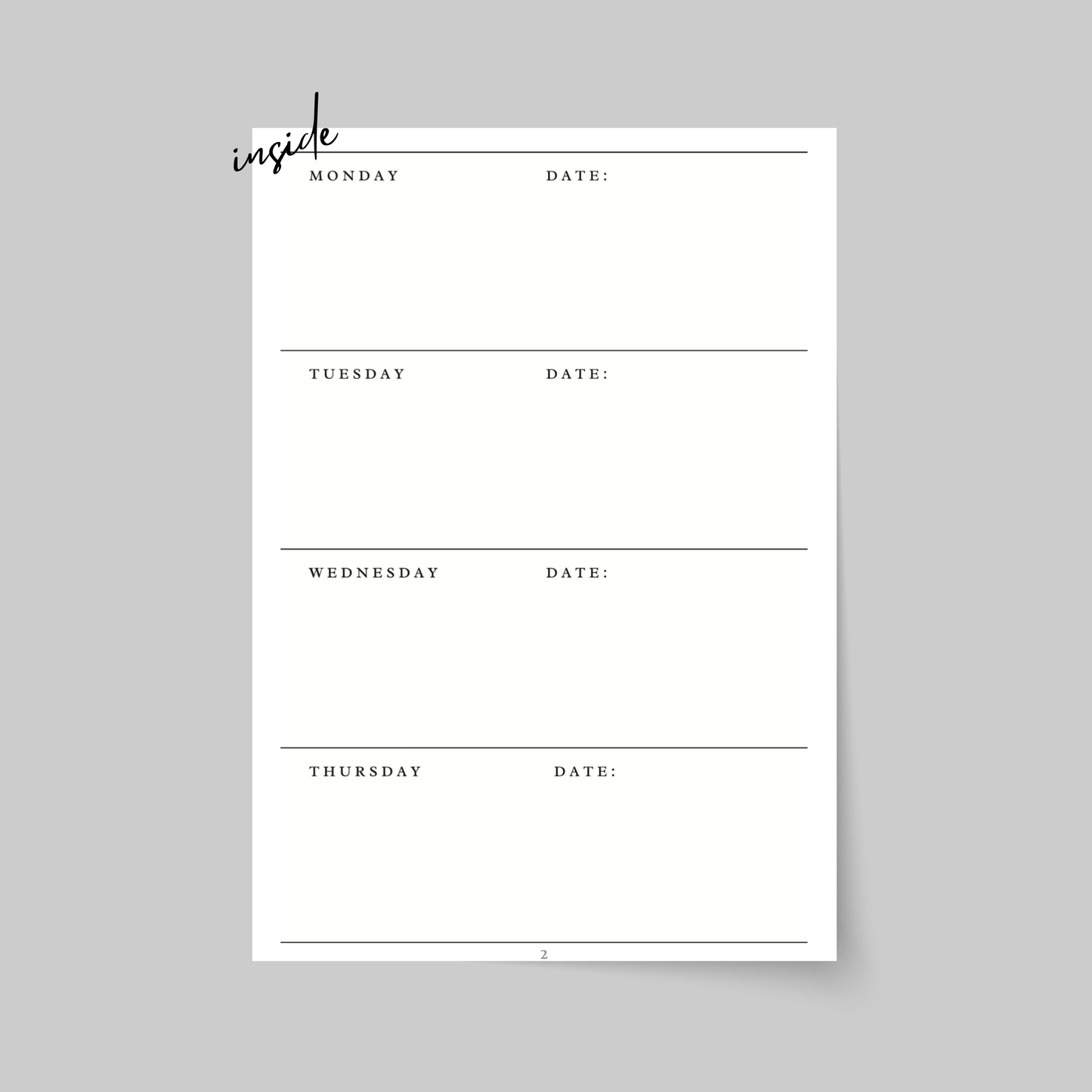 NOTEBOOK - DAILY POCKET PLANS