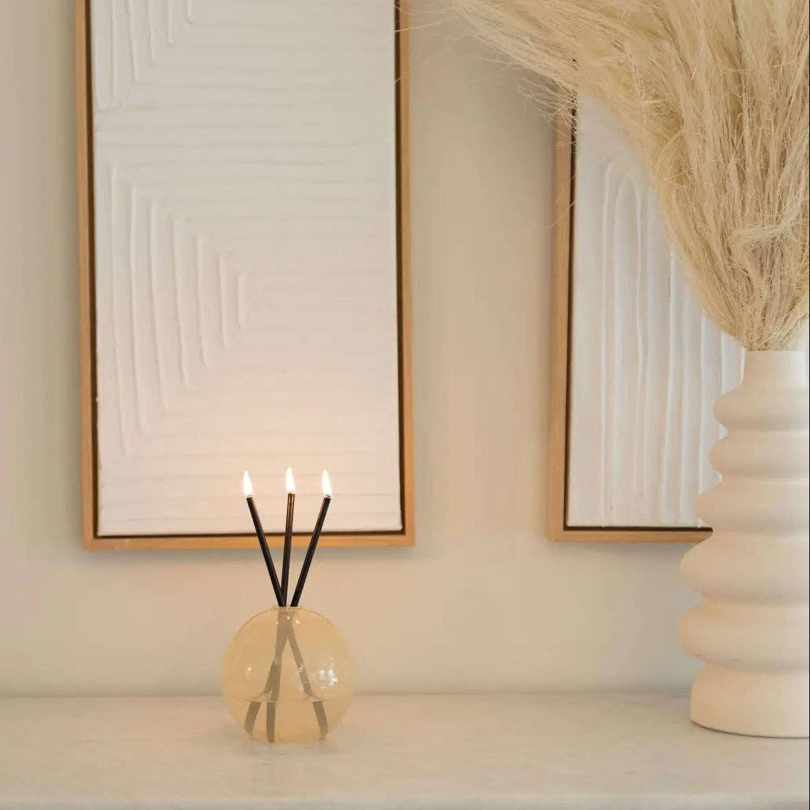 VASE NEVA, PAMPAS - FOR EVERLASTING CANDLES