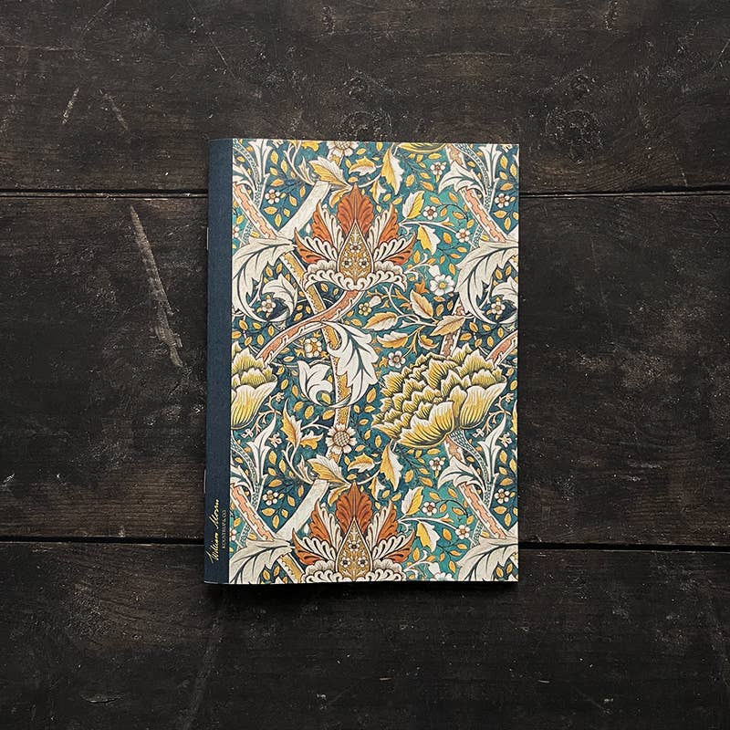 NOTEBOOK, WILLIAM MORRIS - WINDRUSH, GREEN