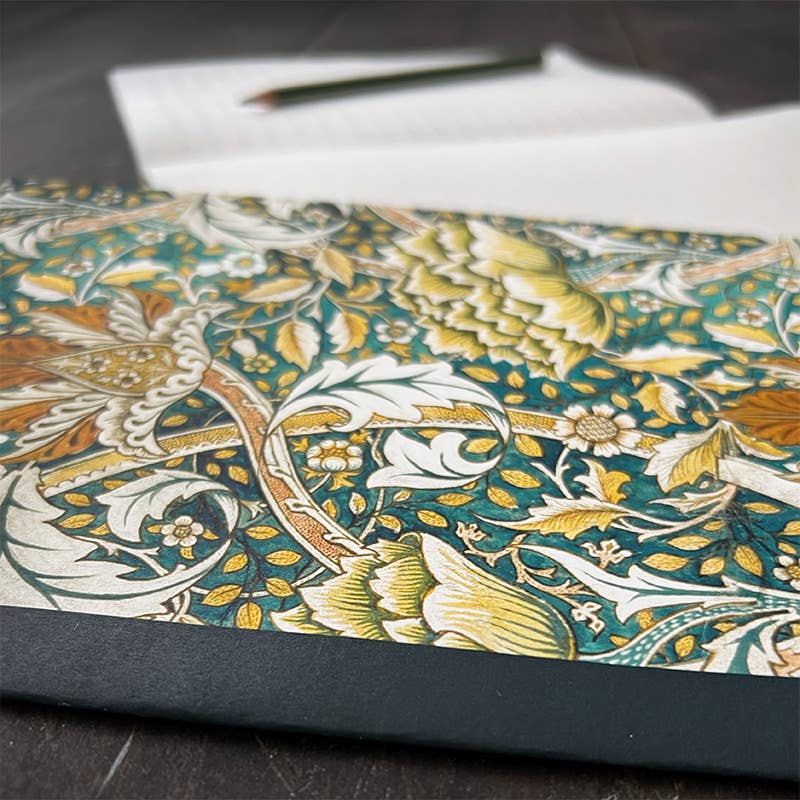 NOTEBOOK, WILLIAM MORRIS - WINDRUSH, GREEN