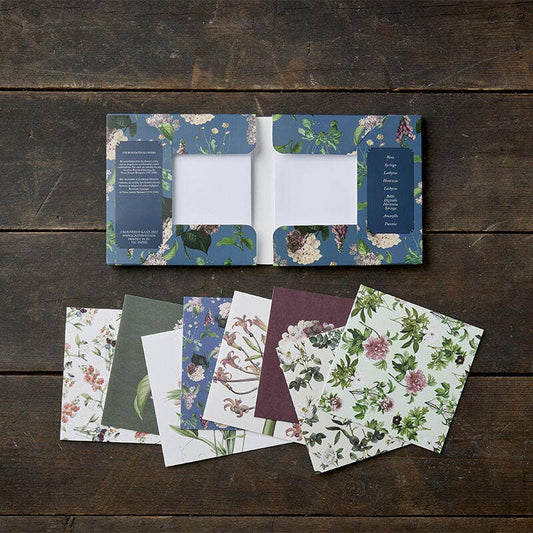 CARDS, FOUR SEASONS FLOWERS - FOLDER OF 8