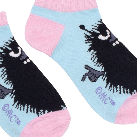 MOOMIN WOMEN'S ANKLE SOCKS, STINKY - TURQUOISE/PINK