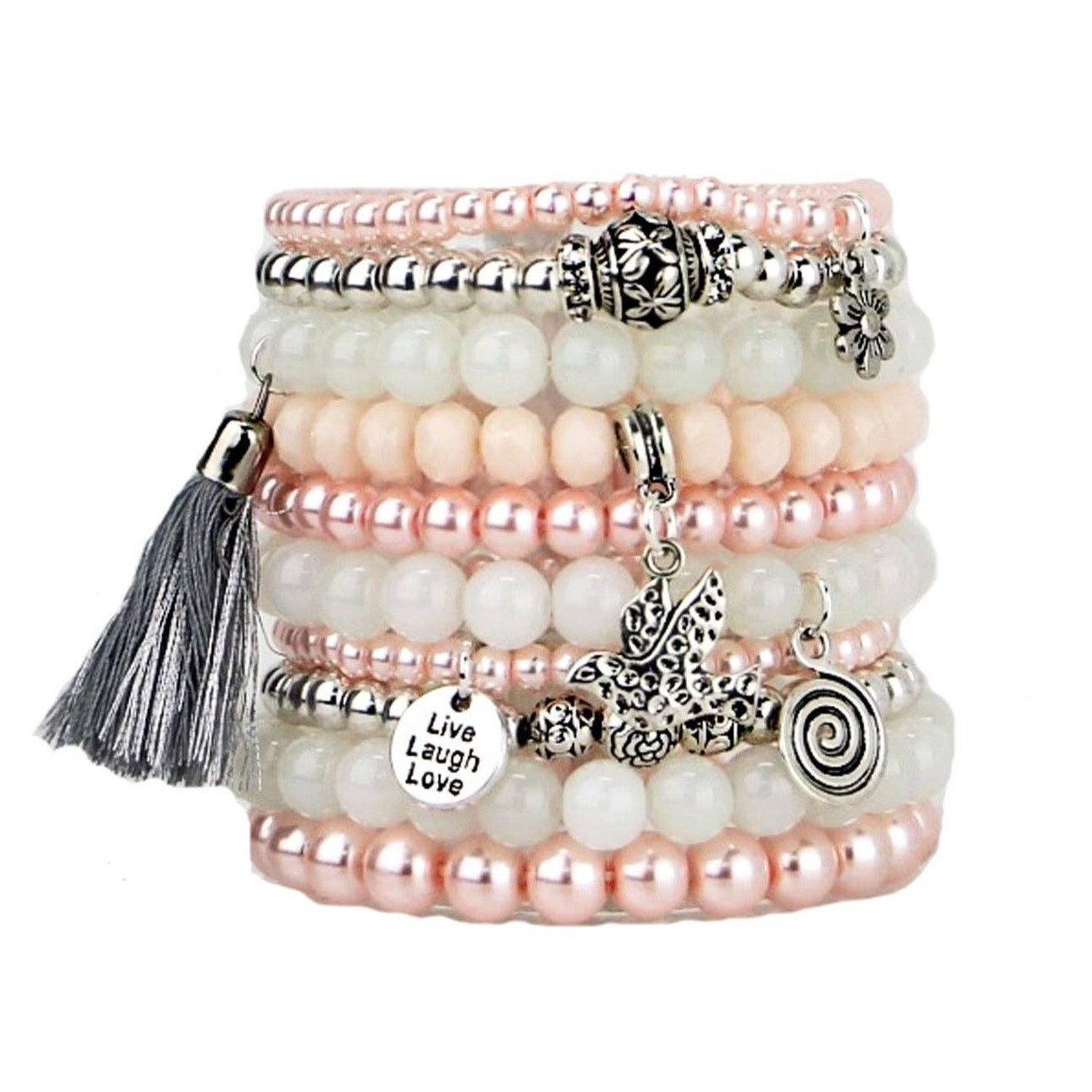 BRACELETS, SET of 10 - PEACE