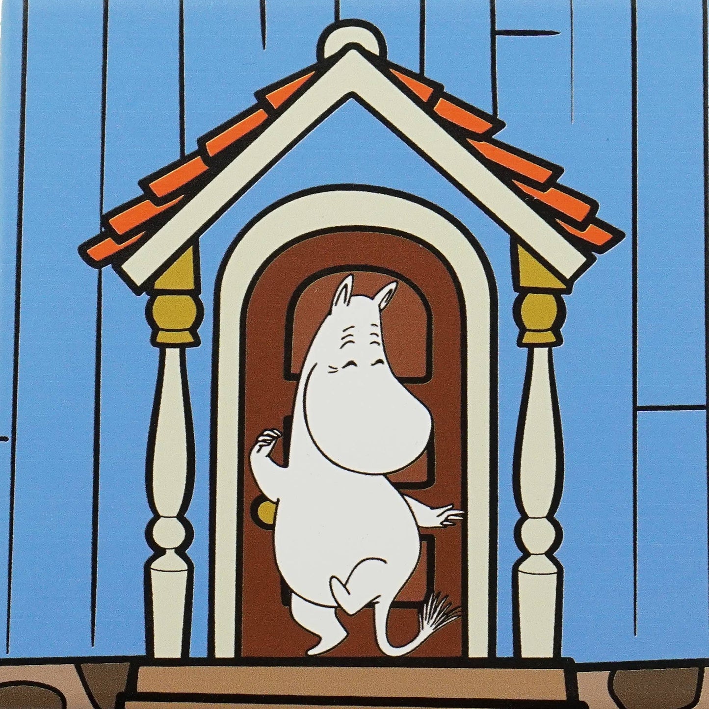 MOOMIN COASTERS, SET OF 4 - MOOMINHOUSE, CERAMIC