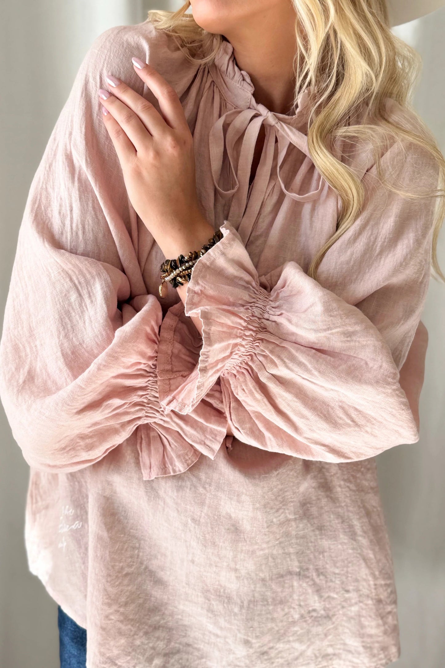 SHIRT LINEN, AMAIA - PINK