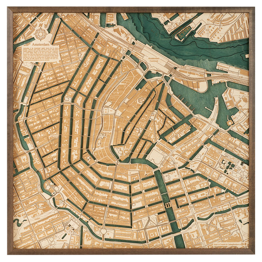 MAP, FRAMED - AMSTERDAM