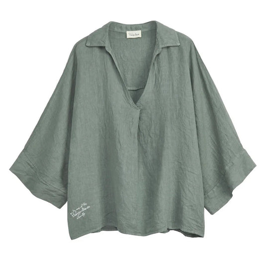 SHIRT LINEN, ARAGON - CAMO