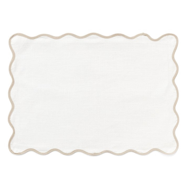 PLACEMAT, COTTON- OFFWHITE/BEIGE