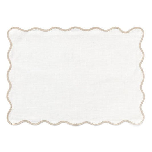 PLACEMAT, COTTON- OFFWHITE/BEIGE