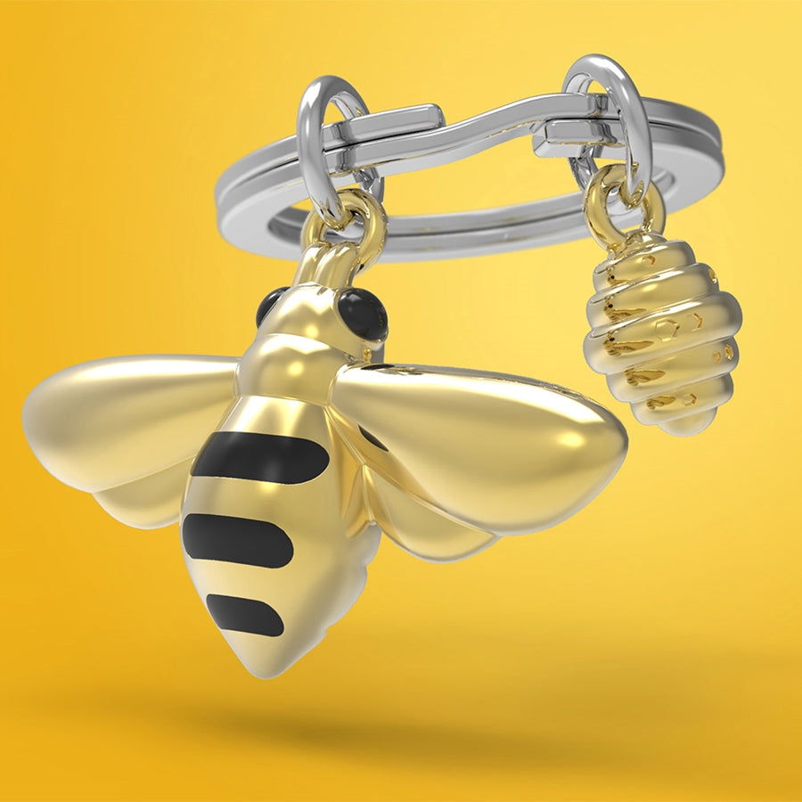KEY CHAIN - BEE AND HONEY