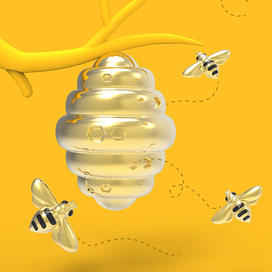 KEY CHAIN - BEE AND HONEY