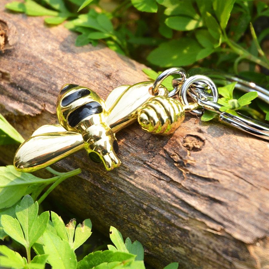 KEY CHAIN - BEE AND HONEY
