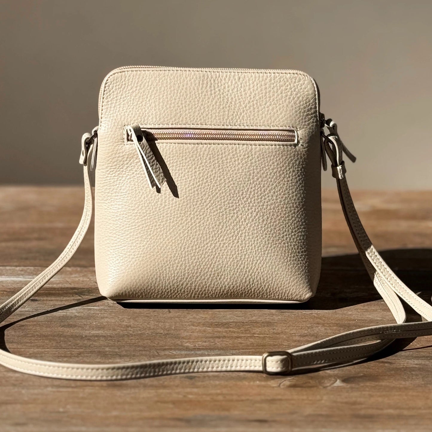 BAG, VIIVI - LEATHER, TAUPE