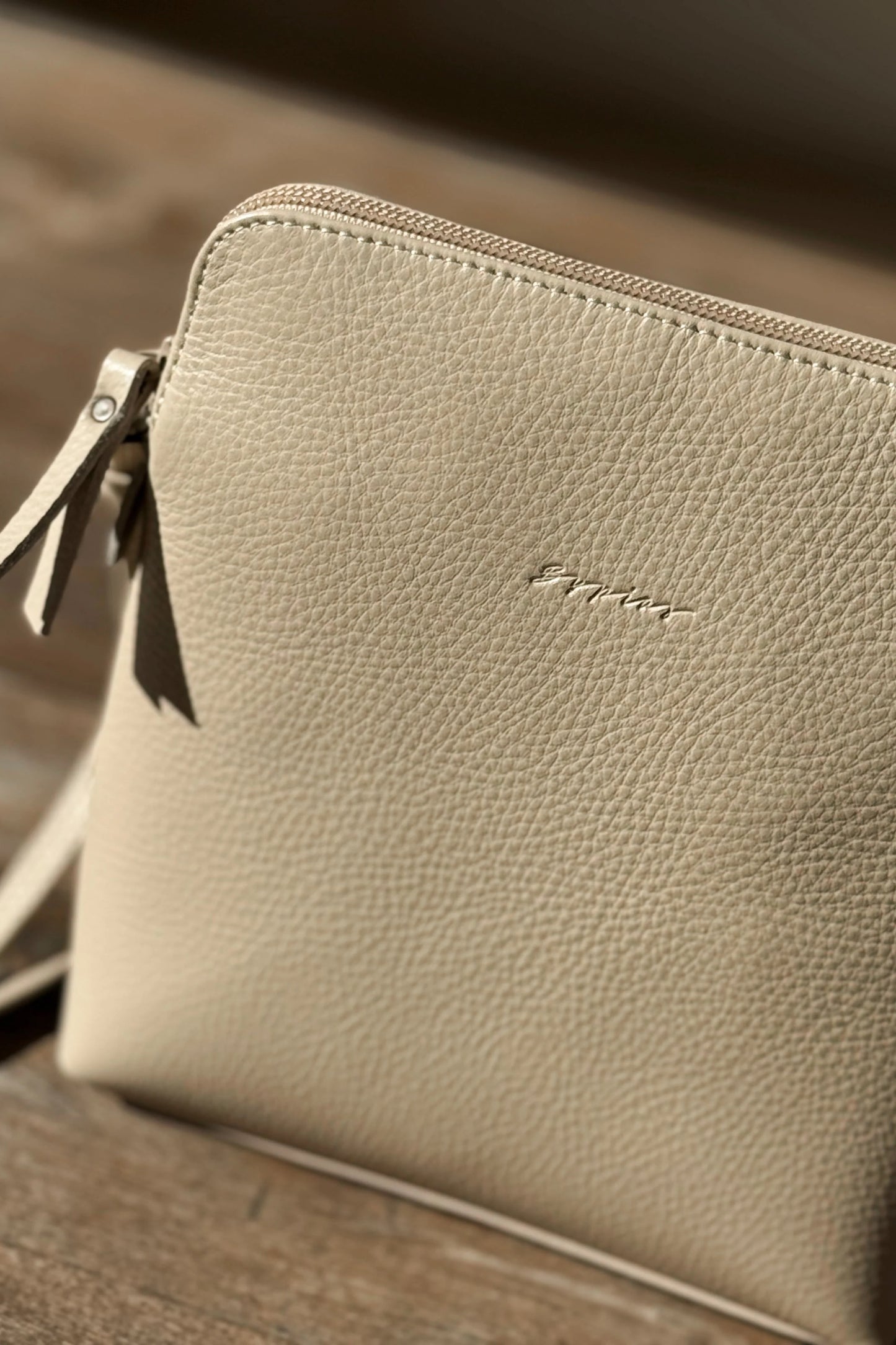 BAG, VIIVI - LEATHER, TAUPE