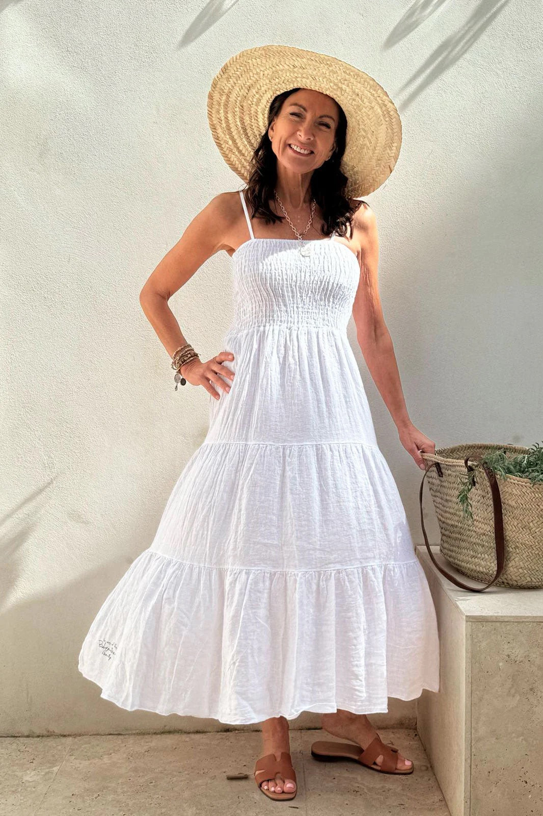 DRESS LINEN, BAROSSA - WHITE
