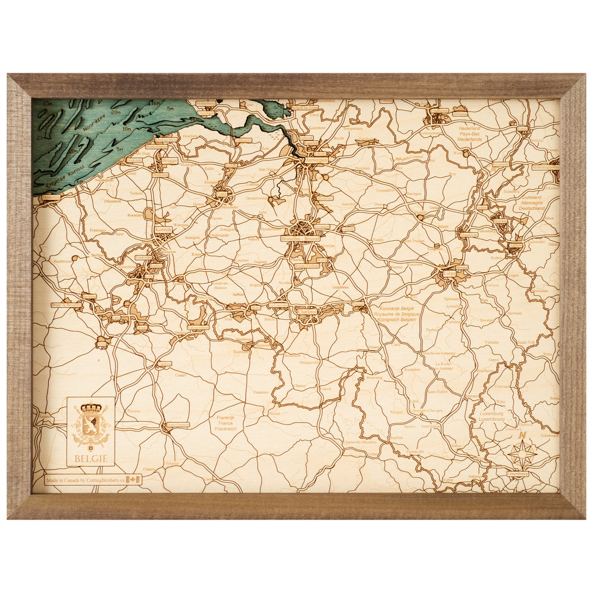 MAP, FRAMED - BELGIUM