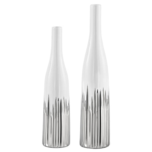 VASE, BOTTLE SHAPED - CERAMIC