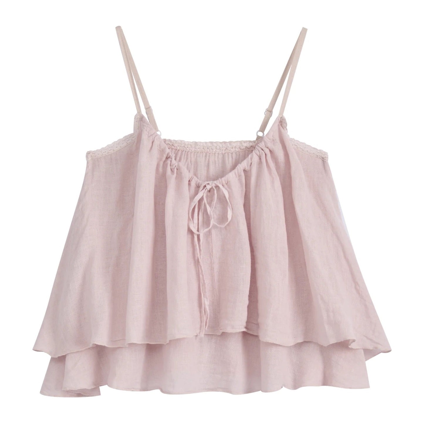 TOP LINEN, CALPE - LIGHT PINK