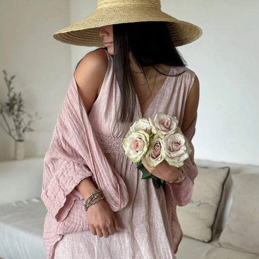 JACKET LINEN, CASTILLO - LIGHT PINK