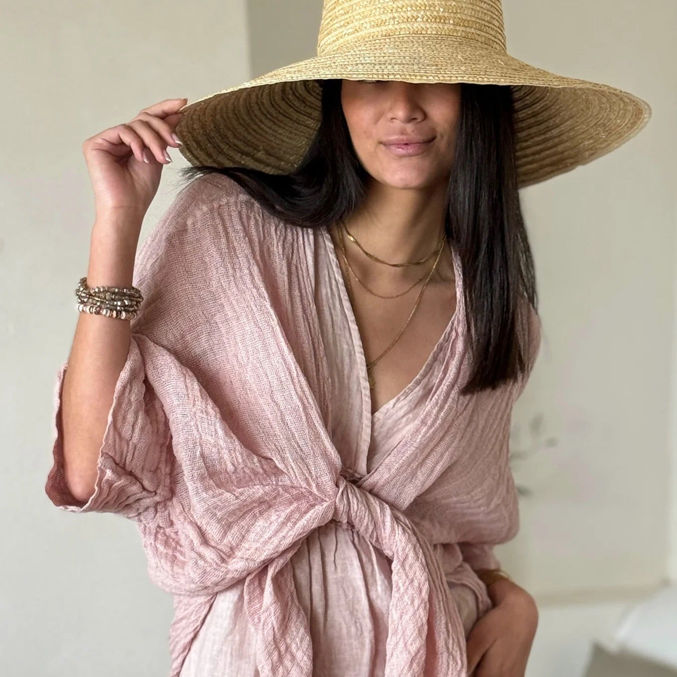 JACKET LINEN, CASTILLO - LIGHT PINK