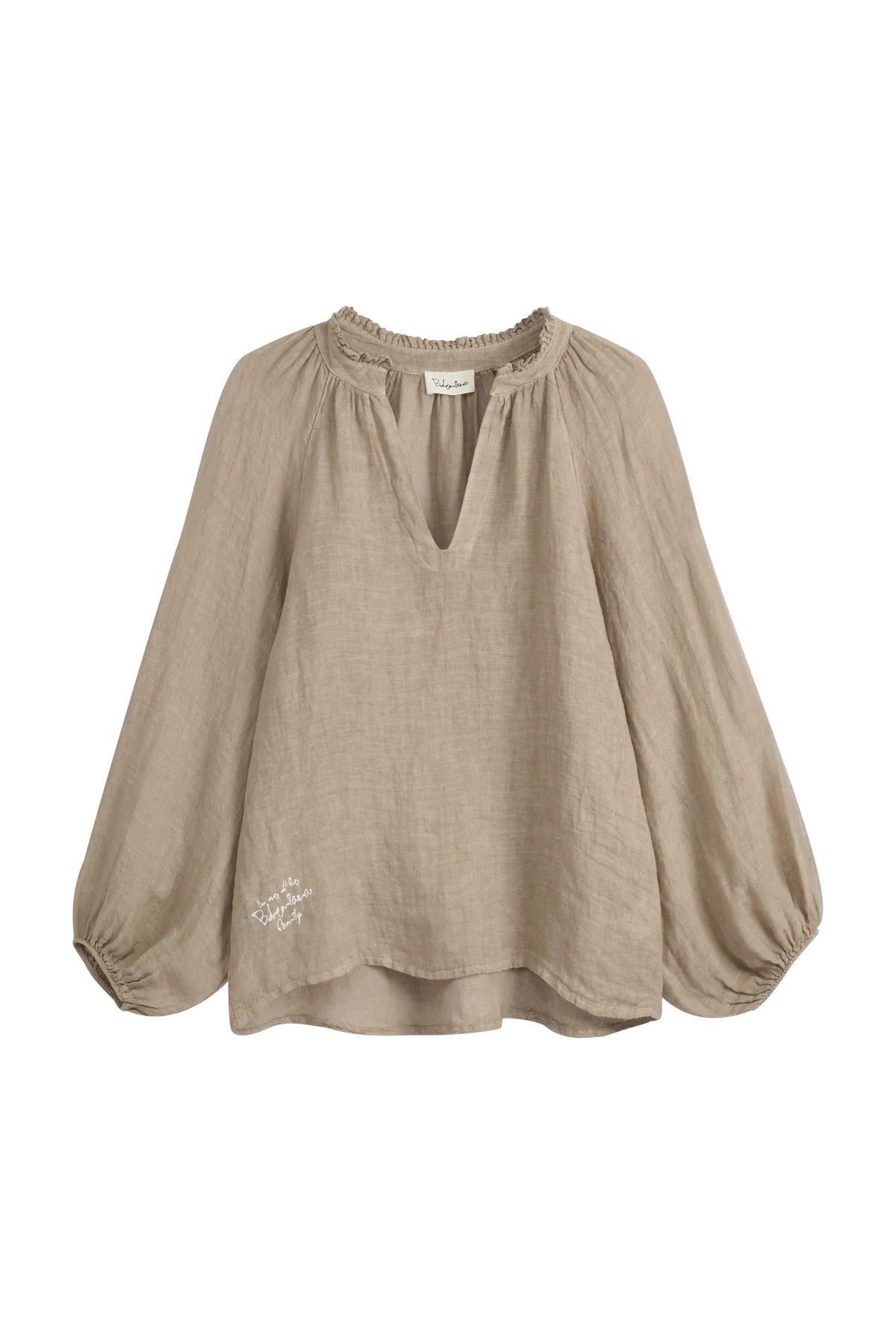SHIRT LINEN, CHESSIE - CASHMERE