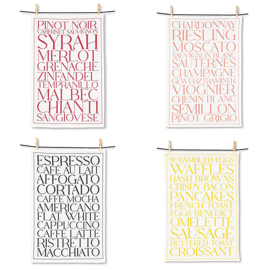 TEA TOWEL - TEXTS