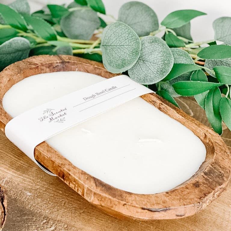OVAL DOUGH BOWL CANDLE - TIS' THE SEASON