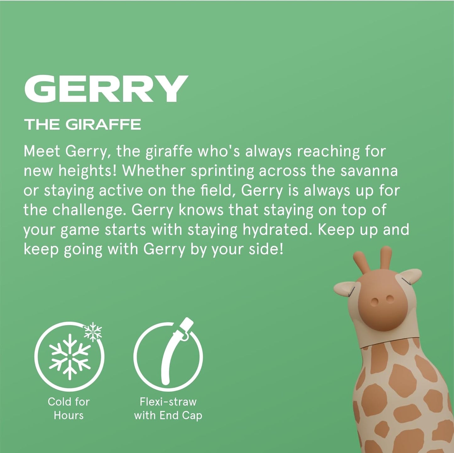 BESTIE WATER BOTTLE - GIRAFFE