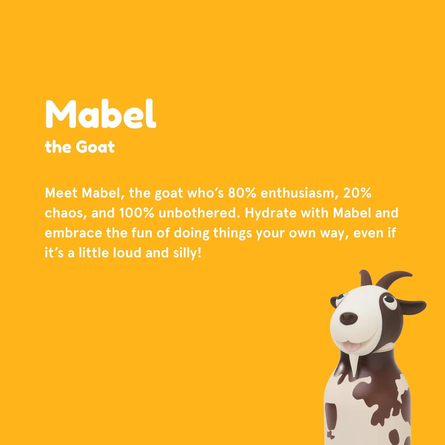 BESTIE WATER BOTTLE - GOAT
