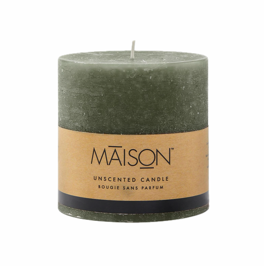 CANDLE, PILLAR - RUSTIC 4" x 4"