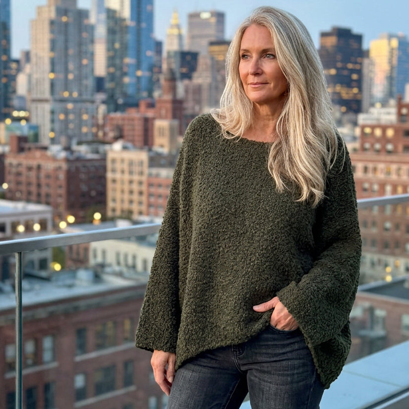 SWEATER, OVERSIZED - BOUCLÉ