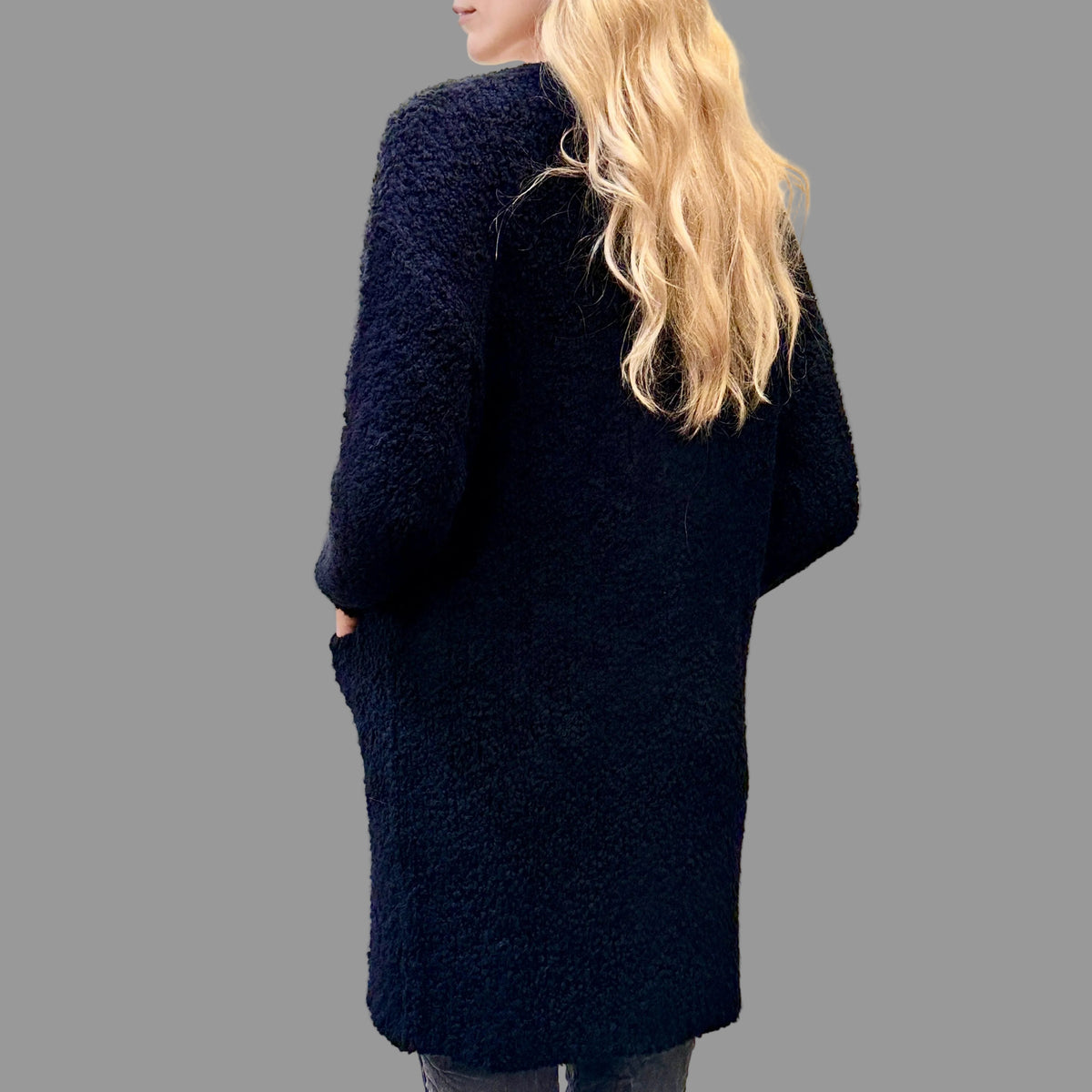 CARDIGAN, KNEE LENGTH - BOUCLÉ