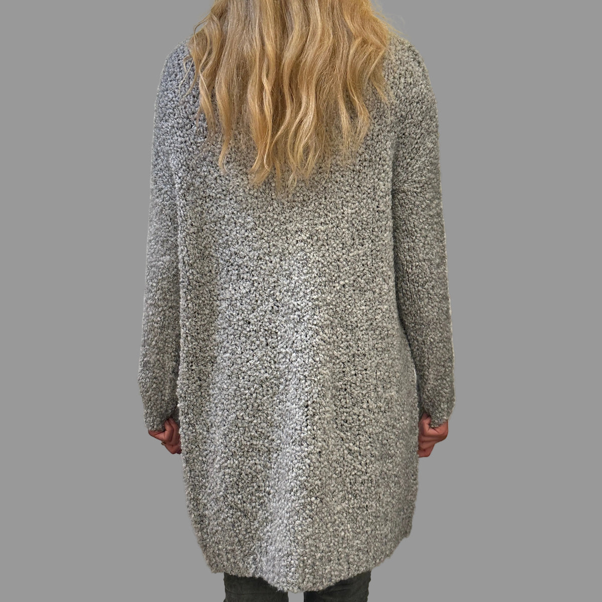 CARDIGAN, KNEE LENGTH - BOUCLÉ