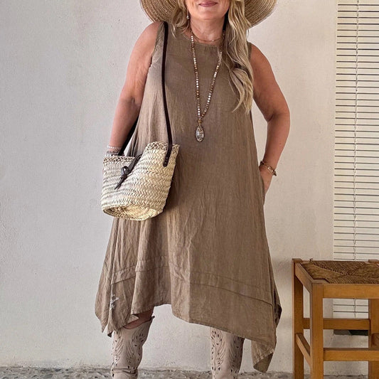 DRESS LINEN, JOLIE - SAVANNA