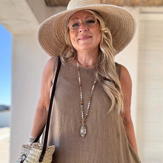 DRESS LINEN, JOLIE - SAVANNA