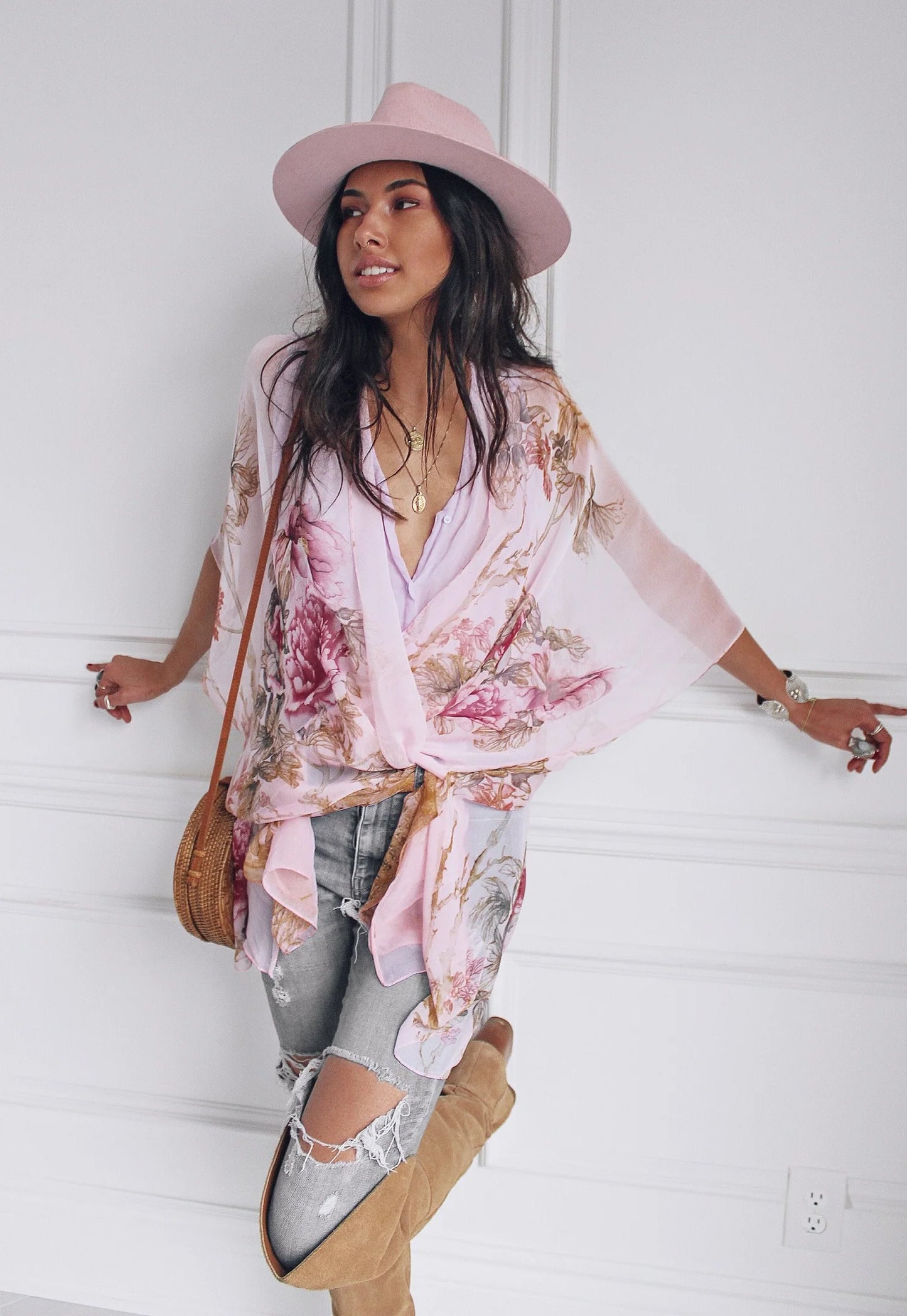 KIMONO, CHIFFON - ROSIE