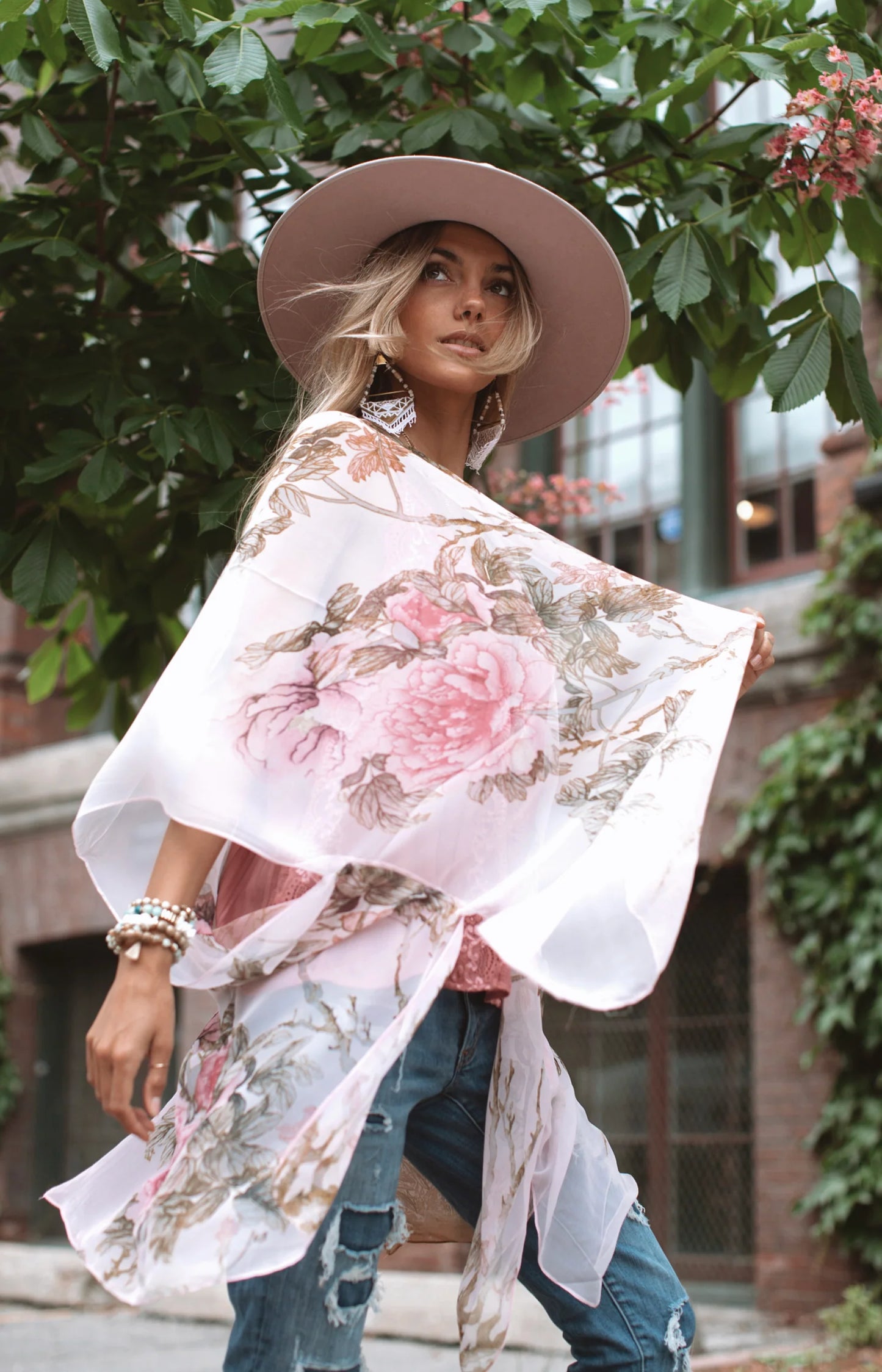 KIMONO, CHIFFON - ROSIE