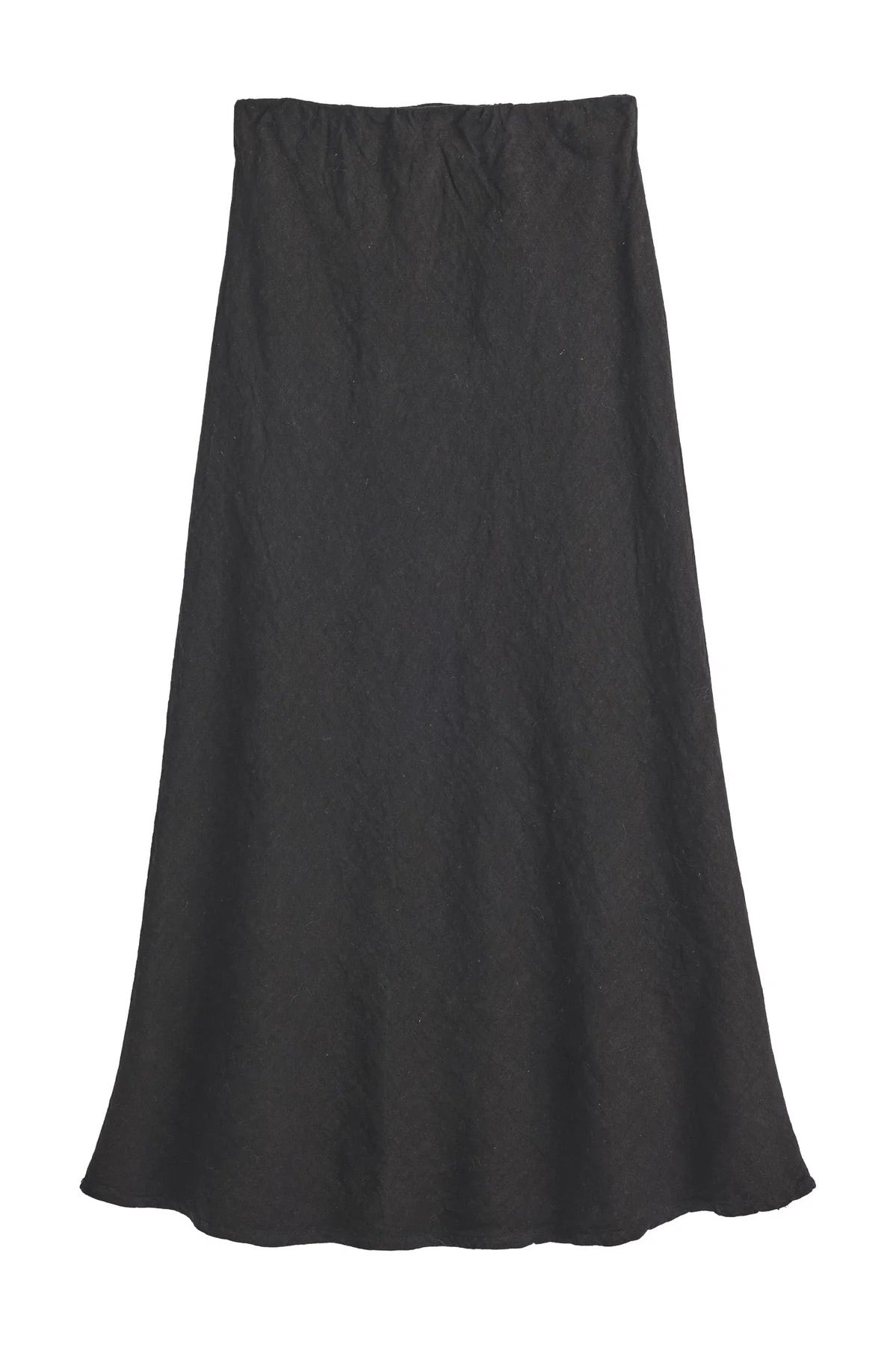 SKIRT, PENCIL - LINEN, BLACK