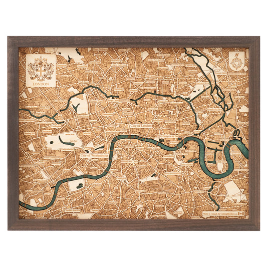 MAP, FRAMED - LONDON