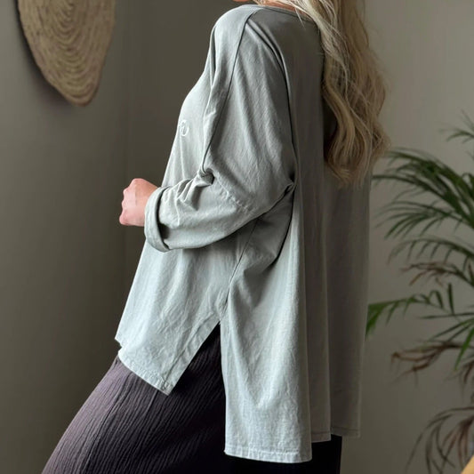 T-SHIRT (LONG SLEEVE), BOHEMIANA - TAUPE