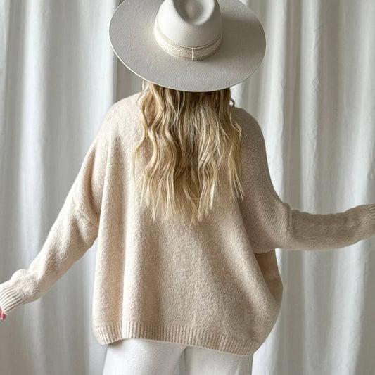 KNITWEAR, LUZIE - BEIGE