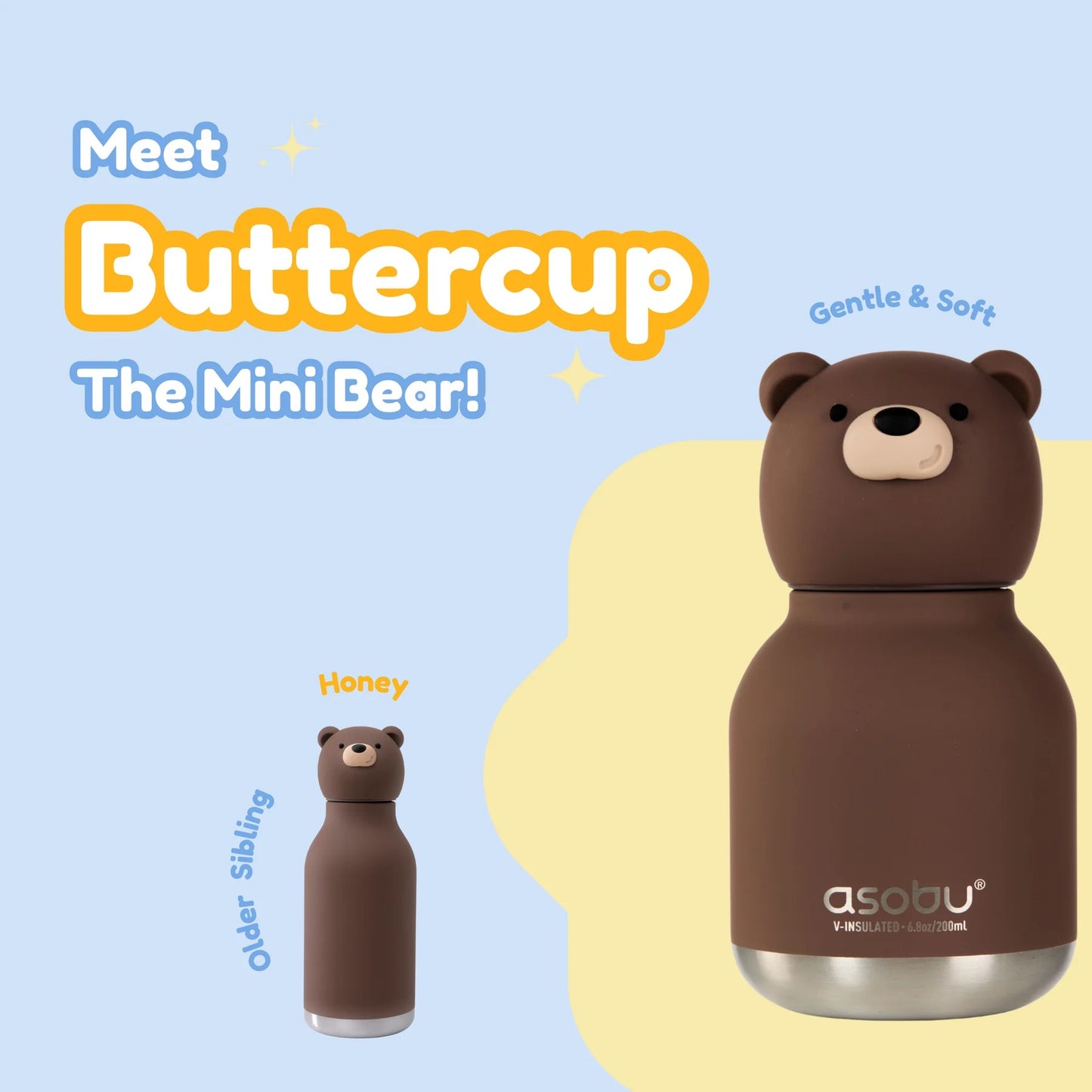 BESTIE MINI BOTTLE - BEAR W/KEY RING