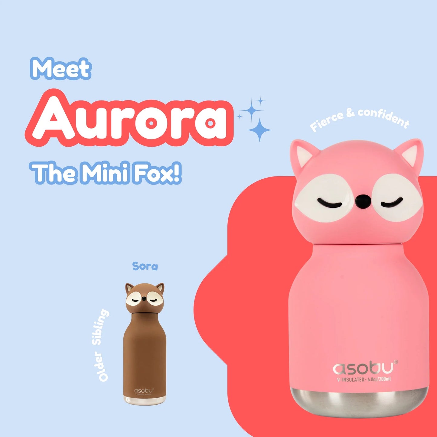 BESTIE MINI BOTTLE - FOX W/KEY RING